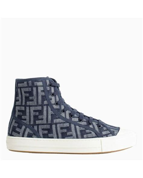 fendi blue hightops|Fendi chunky sneakers.